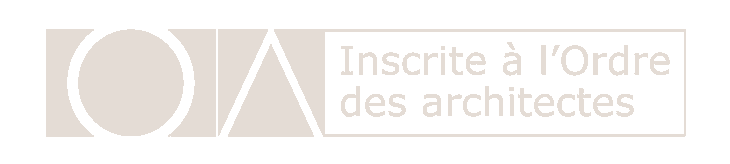 Inscrite à l'Ordre des architectes